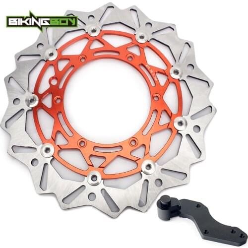 BIKINGBOY 125-640 250 300 350 400 450 525 EXC GS MXC SXC SX XC SXF SXS LC4 SUPERMOTO Front Brake Disc Rotor Disk Bracket 320mm