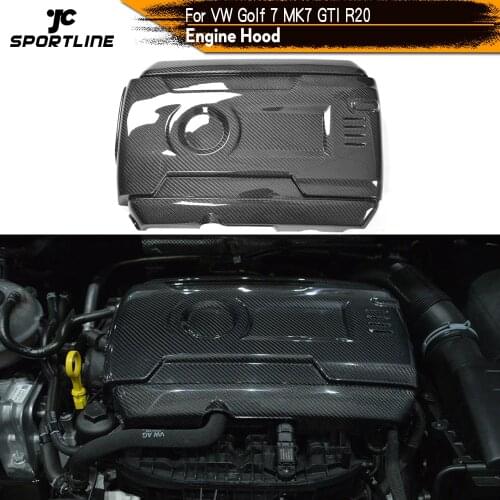 Carbon Fiber Engine Hood Bonnet Cover Cap for Volkswagen VW Golf 7 VII MK7 GTI and R Only 2014 - 2017