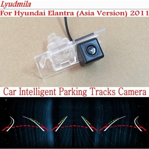 Lyudmila Car Intelligent Parking Tracks Camera FOR Hyundai Elantra (Asia Version) 2011 / HD Back up Reverse Rear View Camera
