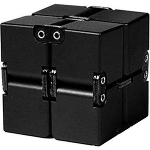 Magic Cube Aluminium Cube Toys Premium Metal Deformation Magical Anti-stress relief Cube Stress Reliever for Anxiety