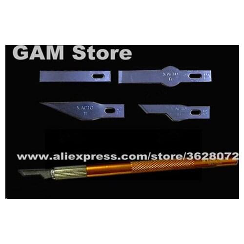 Metal Scalpel Knife Tool Non-Slip Cutter Engraving Craft Knife Blade Mobile Phone PCB DIY Repair Glue Remove Hand Tools