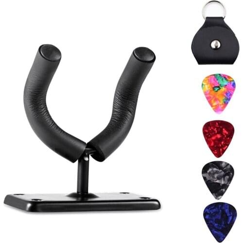 Wall Hanging Electric Folk Guitar Hook Bass Pick Set Ukulele Display Stand Instrument Holder Guitar Accessories