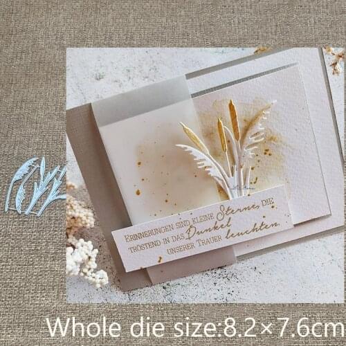 New Design Craft Metal stencil mold Cutting Dies Reed leaves decoration scrapbook die cuts Album Paper Card Craft Embossing