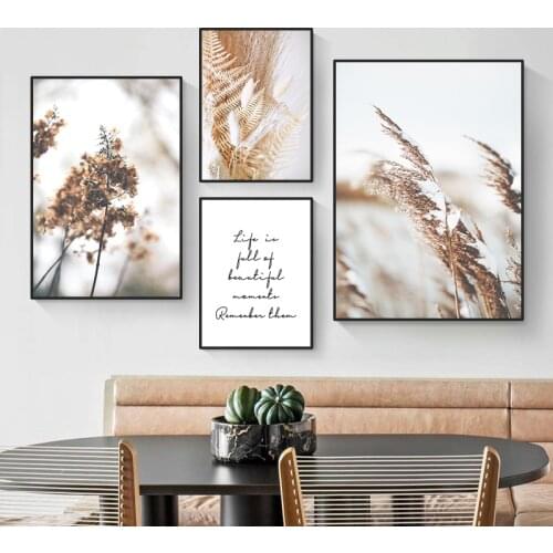 Autumn Scenery Art Wall Canvas Painting Life Quote Art Picture Nordic Print And Poster For Living Room Plant Home Decor HD3023
