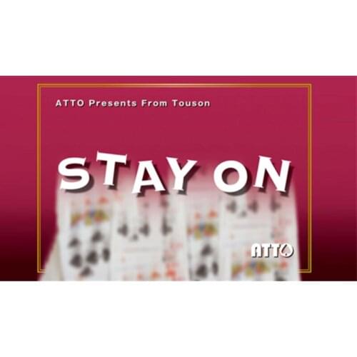 STAY ON (Gimmick and Online Instructions) by Touson & Katsuya Masuda Card Magic Tricks Stage Magic Mentalism Illusions Close up