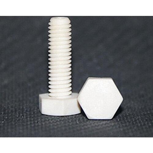 Hex plastic screw M3 M4 M5 M6 size hexagon socket drive male bolt thread pitch PPS high temperature resistance 6mm-70mm long