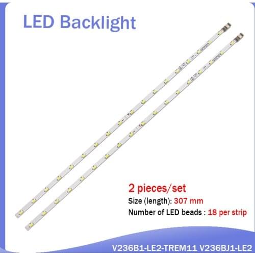 LED Backlight strip 18 lamp for LG INNOTEK 23.6 inch 24MT45D 22MA31D 24MT47D-PZ 24MT40D 24E510E V236B1-LE2-TREM11 V236BJ1-LE2