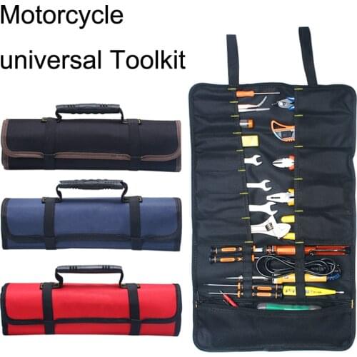 Universal Motorcycle Tools Bag Multifunction Oxford Pocket Toolkit Rolled Bag Portable Large Capacity Bags For BMW R1200GS