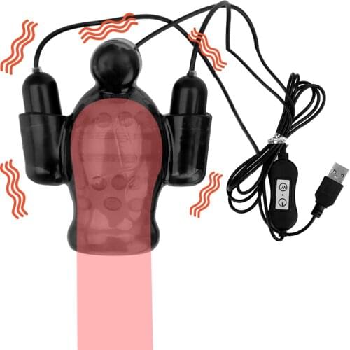 Penis Vibrator Sex Toys for Men 20 Speed Penis Trainer Ring Delayed Ejaculation Glans Massager Male Masturbation