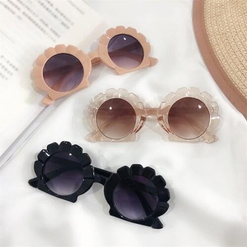 Vintage Tiny Sunglasses Children Round Luxury Brand Retro Irregular Shells Fashion 2021 Zonnebril Shades for Children New UV400
