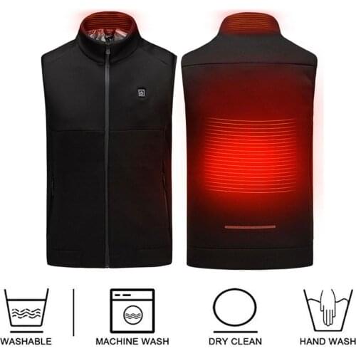 Winter heated Vest Men and Women Casual USB rechargeable heat vest Interface Intelligent Constant Temperature Heating Suit Vest