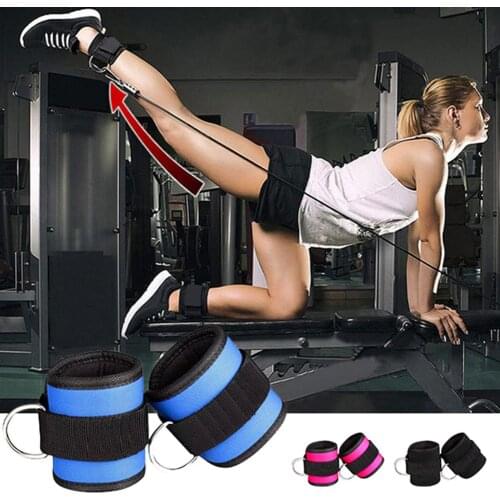 1 Pair Fitness Gym Yoga Glute Leg Training Exercise Resistance Band Ankle Strap