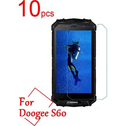 10pcs Ultra Clear/Matte/Nano Anti-Explosion LCD Screen Protector Film Cover for Doogee S60 S30 IP68 Protective Film + Cloth
