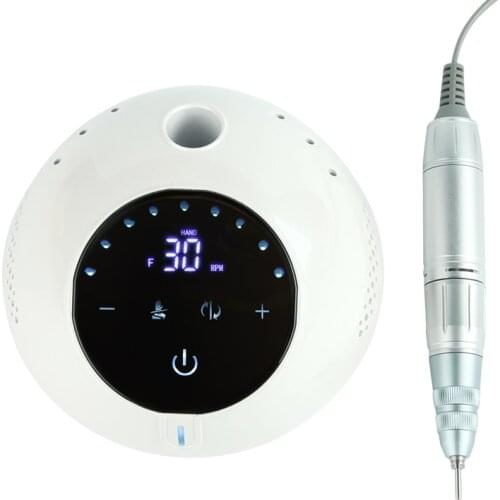 2021 New 30000RPM 35W Electric Nail Drill Machine Nail File LED Display Nail Tools Manicure Machine Nail Drill Bits Polisher set