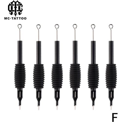 5pcs / set tattoo sterile disposable needle silicone for tattoo black makeup cartridge handle needle 4/5/7/9/11/13/15F