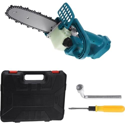 18V 8 inch Cordless Electric Saw Chainsaw Bracket Brushless Wood Cutting Machine Power Tools Without Battery For Makita Battery