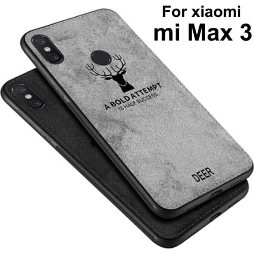For xiaomi mi Max 3 Case Soft phone case For xiaomi mi Max3 Protection Back Cover For xiao mi mi Max 3 Cloth + TPU phone shell