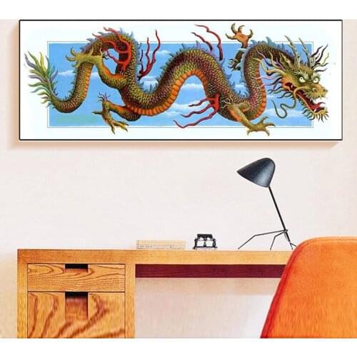 China Dragon Picture Of rhinestone Crystal diamond paintings,Full square Round Drill,5D Diy Diamond Mosaic Myth Pattern I28