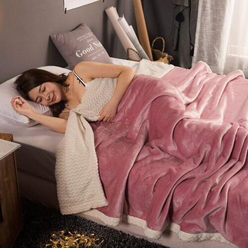 Mantas lisas para camas, manta de Sherpa suave, manta gruesa de franela cálida, manta a cuadros para sofá, manta polar