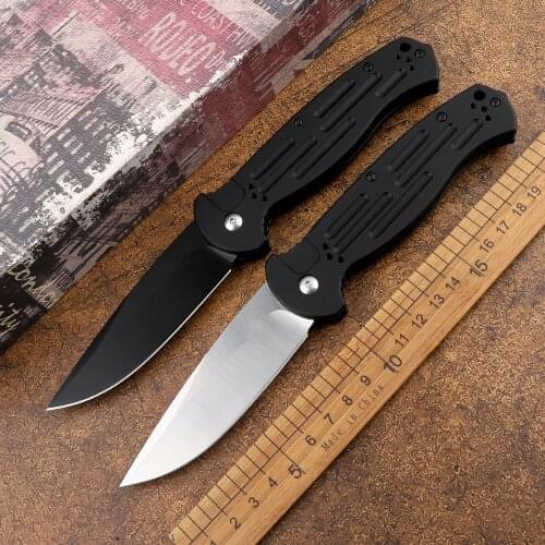 New 154CM blade aluminum handle outdoor tactical camping hunting self-defense multifunctional kitchen fruit 9051 folding knife