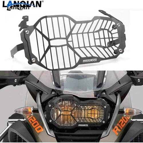 For BMW R1200GS 2013 2014 2015 2016 2017 2018 CNC Motorcycle Headlight Head light Grill Guard Cover Protector R 1200GS 1200 GS