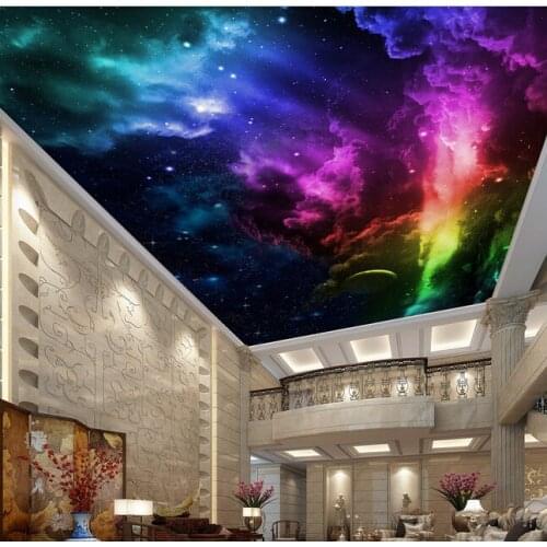 Custom photo wallpaper, 3D sky murals for the living room bedroom ceiling KTV bar background wall waterproof papel de parede