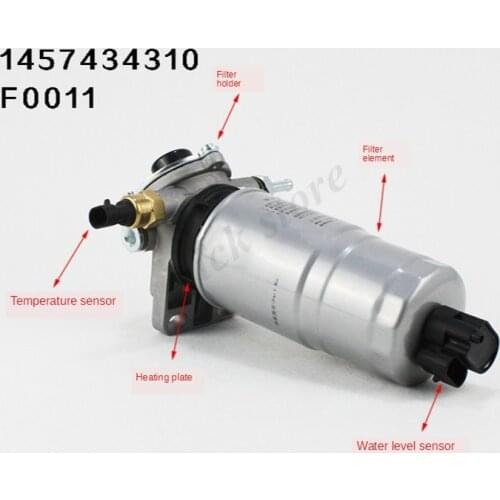 Fuel Filter Assembly With Heating 1457434310 F0011-D CX0712E2 Diesel Filter For JAC JMC Foton Truck