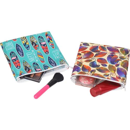 Waterproof PUL washable reusable BPA free diaper bag 20x20cm small size wet bag for snack storage costmetic travel