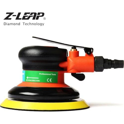 Z-LEAP 1PC 5Inch Non-Vacuum Random Orbital Air Sander 12000rpm Circular Pneumatic Sandpaper Polisher 5mm Orbit Diameter Machine