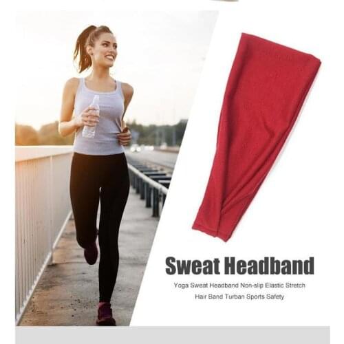1PCs Absorbent Cycling Yoga Sports Sweat Headband Men Sweatband Breathable Headband Sport Yoga Hair Bands Head Sweat Bands
