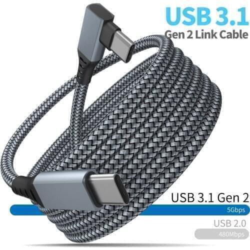 3M Data Line For Oculus Quest 2 Link Headset USB 3.1 Type C Data Charging Cable Transfer Type-C To USB-A Cord VR Accessories