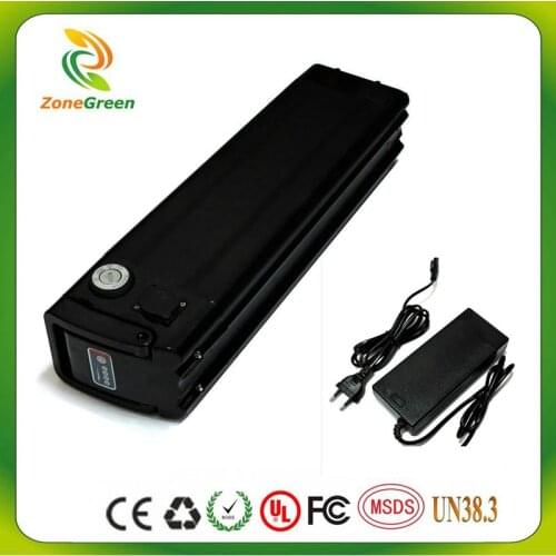 36V 14ah electric bike silver fish battery for 500w motor lithium battery Aluminum housing with 42V 2A Charger