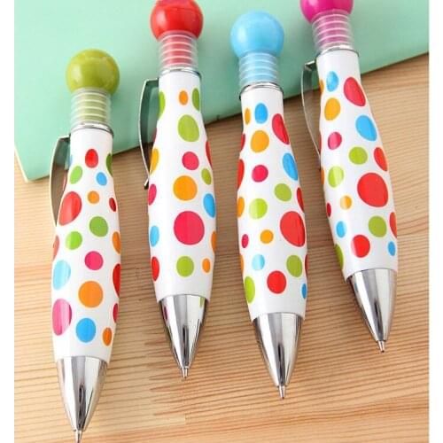 50pcs Kawaii Pen Cute Bowling Ballpoint Pens for School Office Supplies Fat Pens Promotion Gift Kids Prizes Stationery Item Bulk