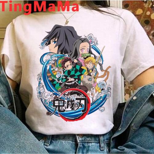 Demon Slayer Kimetsu No Yaiba Tanjirou Kamado t-shirt summer top male casual harajuku harajuku kawaii japanese t shirt vintage