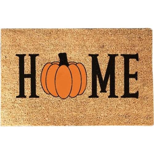 Halloween Pumpkin Head Bat Doorway Carpet Halloween Doormat Carpet Welcome Home Mat Non Slip Bottom Indoor Outdoor Carpet
