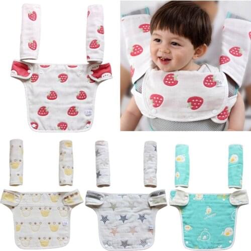 Cotton Baby Bibs Universal Infant Toddler Saliva Towel Feeding Burp Cloths Baby Bib Waist Stool Carrier Protective Cover Pad