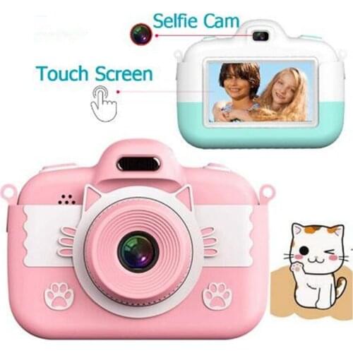 Mini Children Camera Camera 3.0'' 18MP Full HD Digital Camera Touch Screen LCD IPS Display For Kids Education Gift To Boys Girls