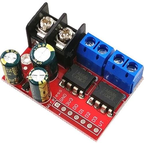 5A Dual DC Motor Drive Module Remote Control Voltage 3V-14V Reverse PWM Speed Regulation Double H Bridge Super L298N 5AD