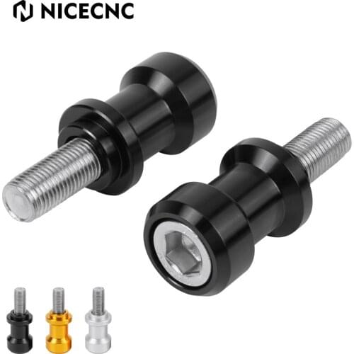 NICECNC Motorcycle 12mm Swingarm Spools Stand Screws Sliders For Kawasaki ZX6R ZX6 ZX6RR ZX7 ZX7R ZX7RR ZX9 ZX9R ZXR750 95-2003
