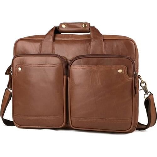 Man Bag Leather Laptop Bags Computer Briefcase Mens Briefcase Leather Briefcase Bag For Men Messenger Totes Bag For Documents