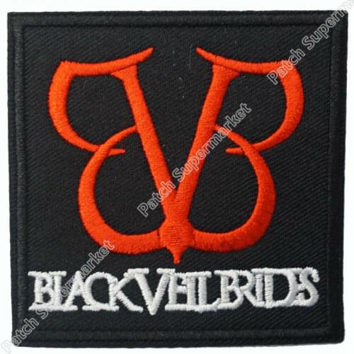 BLACK VEIL BRIDES Red Logo Iron On/Sew On Patch Heavy Metal Tshirt TRANSFER MOTIF APPLIQUE Rock Punk Badge Wholesale