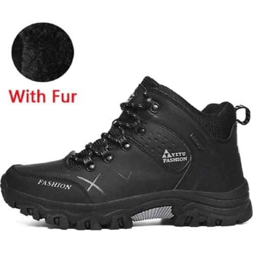 Autumn Winter Mens Breathable Hiking Shoes Outdoor Sneakers Mountain Climbing Shoes Trekking Antiskid Hunting Shoes Waterproof