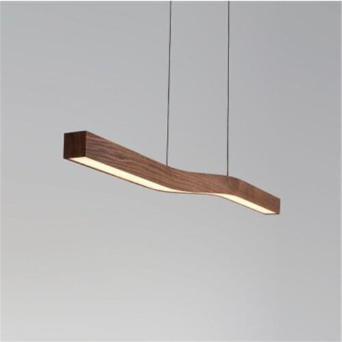 Postmodern Creative Italy Nordic LED Restaurant Pendant light Art Wood Grain Living Room Designer Model Room Pendant lamp