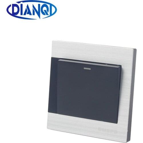 Light Switch On / Off Wall Switch Interruptor Stainless Steel Panel AC 250V