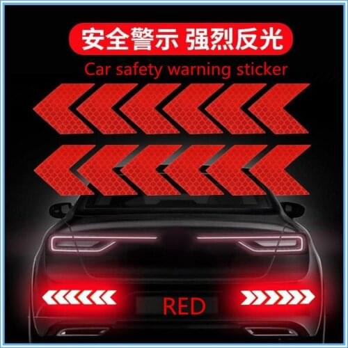 New boot safety warning reflective sticker reflective backlight protection for Audi I Ah Ah A8 A3 A4 A6 A5 Q7 R A3 3-Door