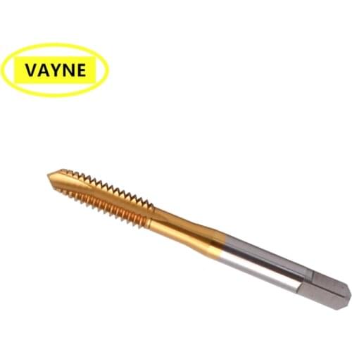 VAYNE HSSE Metric With Tin Spiral Pointed Tap M1 M1.2 M1.4 M1.5 M1.6 M1.7 M1.8 M2 M2.2 M2.3 M2.5 M2.6 Machine Screw Thread Taps