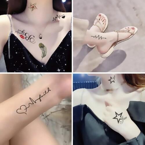 Waterproof Fake Tattoo Stickers Cartoon Fashionable Cute Ice Snow Yellow Man Wave Temporary Tattoo Girl Baby Body Art Tattoo