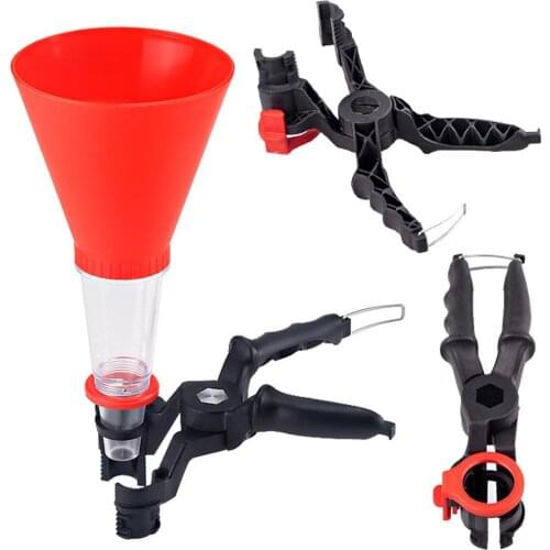 Non-leakage Car Engine Feul Funnel Adjustable Non-leak Oil Add Funnel Car Engine Oil Funnel Car Accessories
