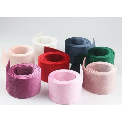 1 m / batch 13 30 50mm high quality thick velvet ribbon winter DIY clothing accessories hair accessories bow accessories collar