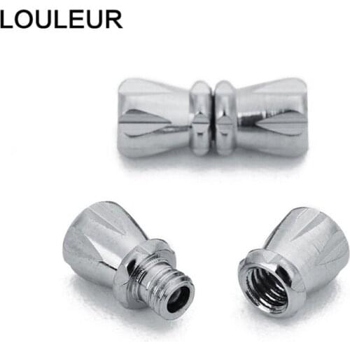 30pcs/lot Chrome Screw Clasp Barrel Screw Clasps Thread Locking Mechanism Clasps Hooks For Bracelet Necklace Jewelry Making